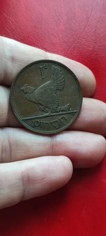 Купити 1 пенни монета 1928 года Ирландия курица и лира/ медь bs957 200грн