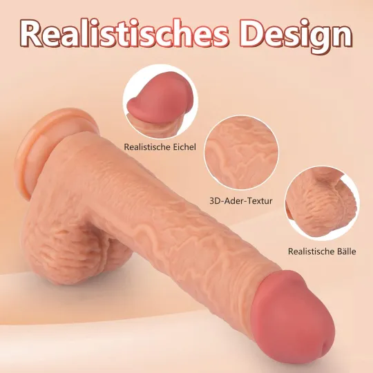 Реалістична вібрація фалоімітатора для жінок із функцією удару, силіконовий вібратор(23) Продаж