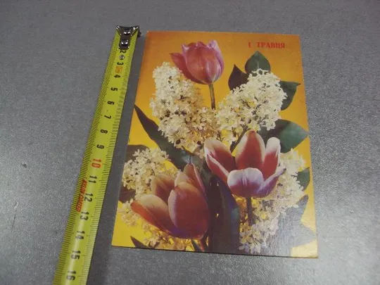 открытка с праздником 1 мая 1989 дергилева №5785 Ціна