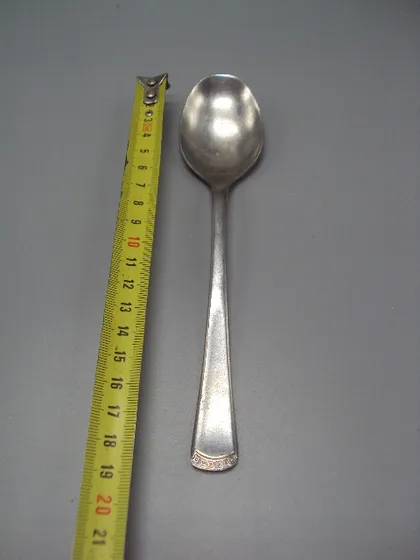 фото, Столовые приборы ложка нерж нержавейка длина 18,7 см №18624в