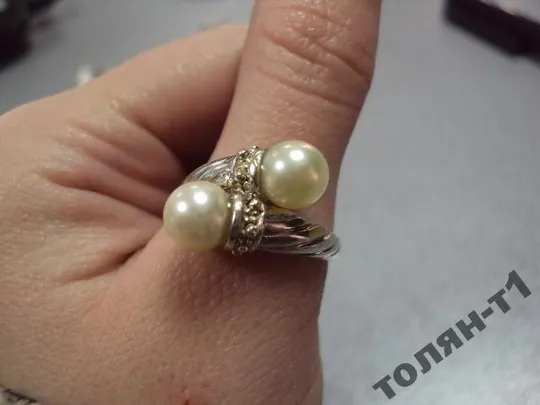 кольцо женское серебро 925 проба вес 4,37 г размер 18 №15055 З аукціону