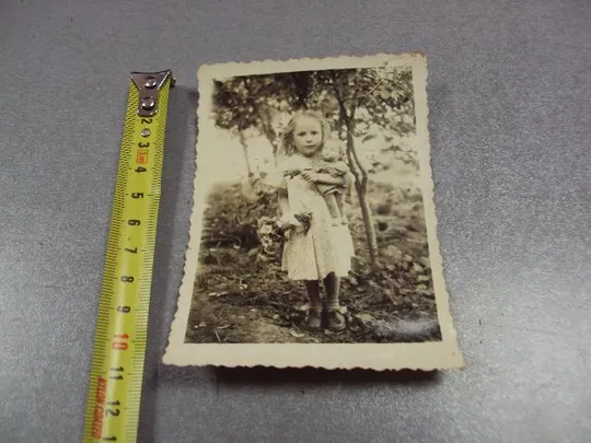фотография девочка с опилочной куклой 1955 №5301 Ціна