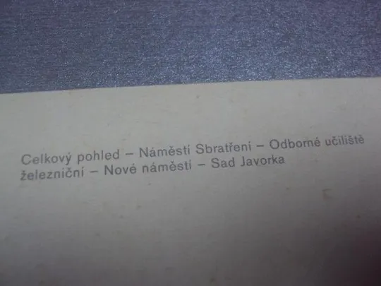 открытка ческа тршебова Česká Třebová чехия №911 З аукціону