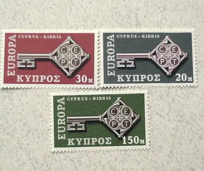 фото, Серія поштових марок Кіпр " Європа СЕРТ " 1968 рік **