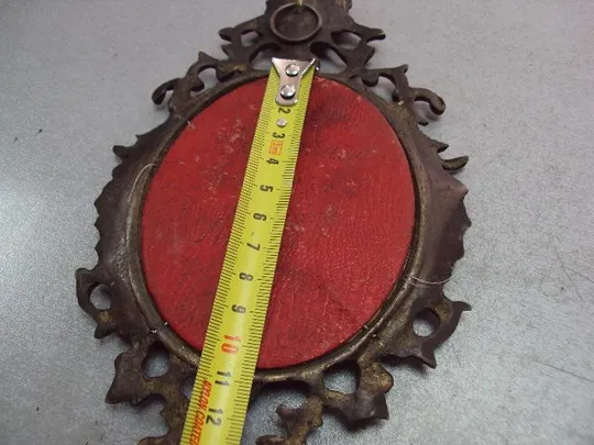 Настенное панно картина шелкография дама девушка портрет в раме латунь 21х12,5 см, 10,5х8,6см №10328 Характеристики