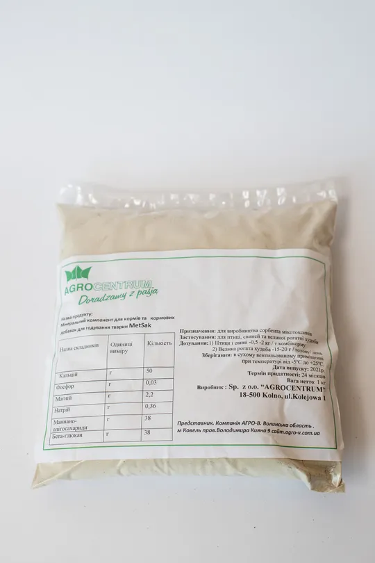 МікроСорбент MetSak - сорбент для тварин Ціна