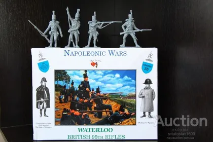 фото, Британский 95 полк стрелков 1812 Ватерлоо Наполеоновские войны (A Call to Arms) 54мм