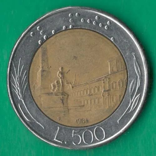 500 лір 1984 року Італія [КВ] Ціна