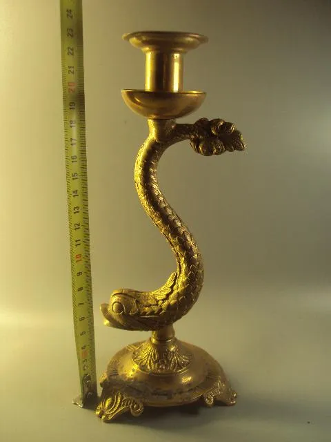 Подсвечник рыба рыбка бронза высота 23 см (№ 1538) Інтернет-аукціон