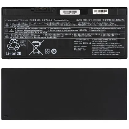 фото, Батарея для ноутбука Fujitsu FPCBP531 (Lifebook U747, U748, P727, T937, T938) 14.4V 3490mAh 51Wh Black