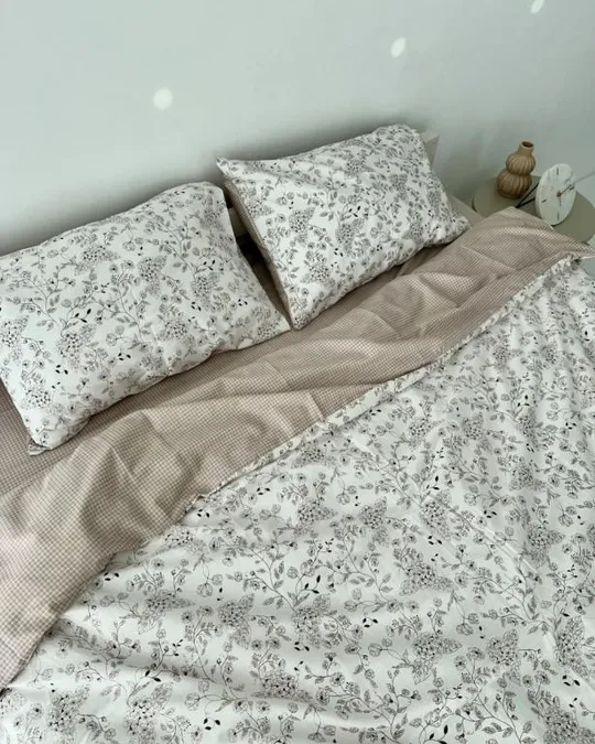 Постельное белье евро Dushka Home Сатин 20806 200х220 см З аукціону