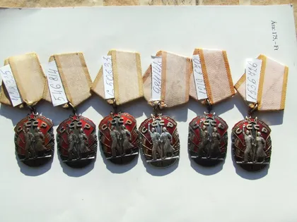 фото, Орден ЗП- 6 шт. разновидность по годам №438335. 546814. 650633. 984142. 1219670. и 1536726