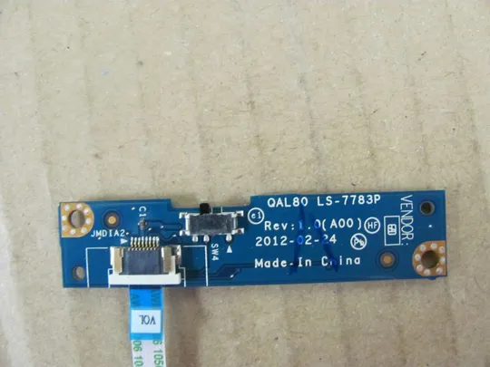 378-11 Плата кнопок звуку LS-7783P NBX00010200 для Dell Latitude E6430 оригінал Інтернет-аукціон