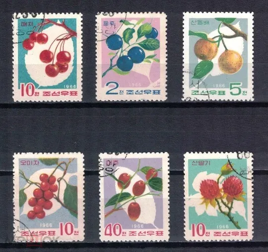 Марки КНДР 60-х рокив З аукціону