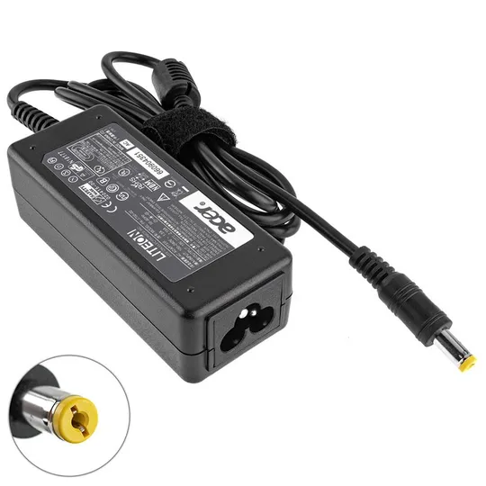 Купити Блок живлення для ноутбука ACER 19V, 2.15A, 40W, 5.5*1.7мм, прямий роз'єм, black