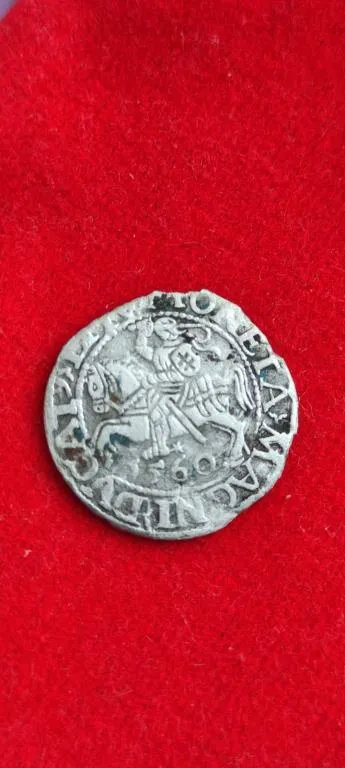 1560г монета  полугрош серебро,Литва, интересная kr136 Ціна