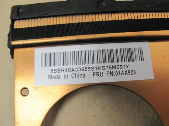 623-1 термотрубка охолодження 01AX928 01AX926 AT12D002SS0  для Lenovo ThinkPad  T470 T480 оригінал Де купити