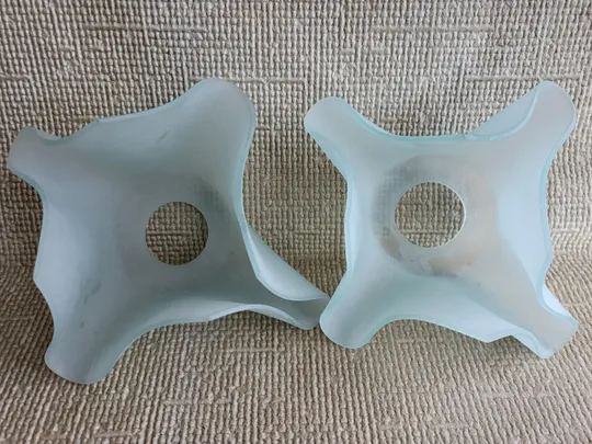 Плафоны стеклянные, матовые, 2шт Недорого