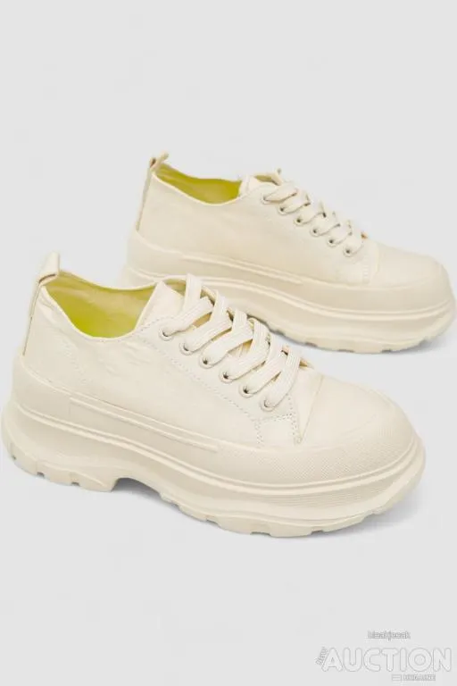 Кроссовки женские, цвет светло-бежевый, 248RCX416 З аукціону