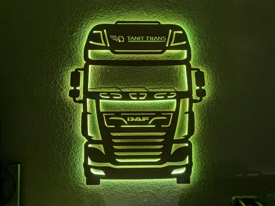 Панно декоративне картина на стіну DAF LED 16 кольорів пульт 760х900 acr-p000180 Інтернет-аукціон