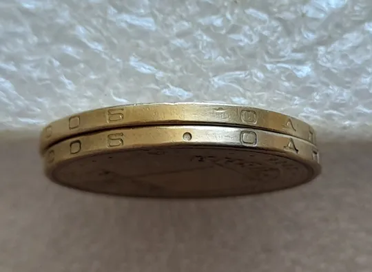 Купити (8020) 1 гривня 2006 непрочекан (відсутність крапки на гурті між 2006 та ОДНА) (1 гривна 2006 брак)