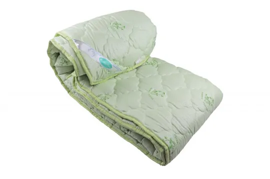 Купити Одеяло закрытое однотонное бамбуковое волокно (Микрофибра) Двуспальное Евро 200х220 55038