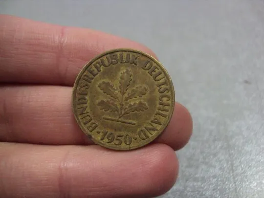 монета германия 10 пфеннигов 1950 №9549 З аукціону