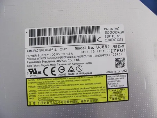 №240-6 DVD-привод UJ8C2 UJ8B2 для TOSHIBA TECRA R850 R950 оригінал Продаж