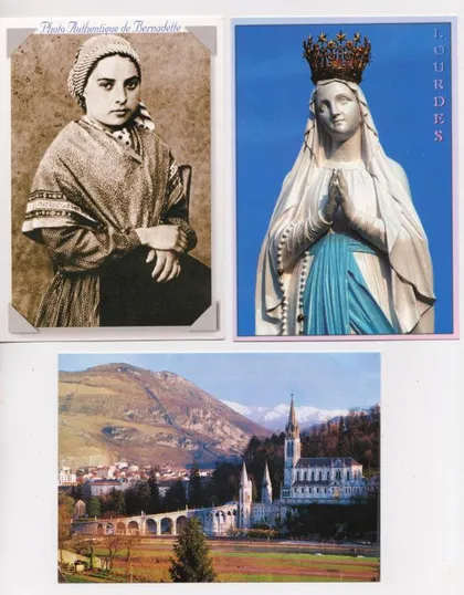 фото, ЛУРД - LOURDES = Бернадетта = ФРАНЦИЯ = 3 шт. = чистые #