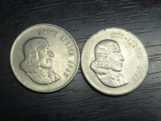 20 центів 1965 Південна Африка (два різновиди) Ціна