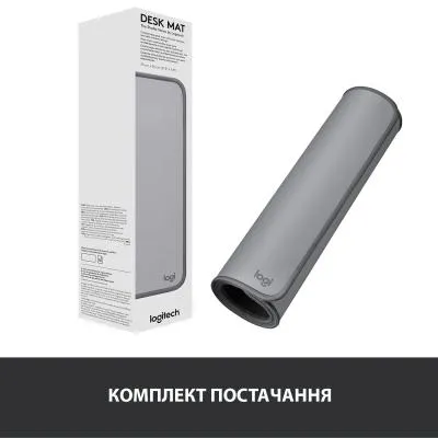 Коврик для мышки Logitech Desk Mat Studio Series Mid Grey (956-000052) Характеристики