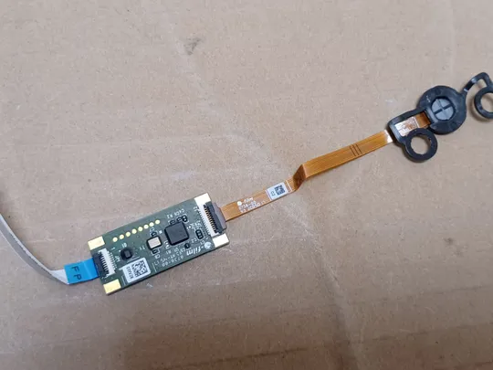 номер1057-7 кнопка вкл сканер відбитку 03YV28 0KT0T4 NBX00029U00 для Dell Gamebox G3 3579 3779  Сенсор відбитків пальців Сканер безпеки Датчик аутентифікації Плата сканер відбитку fingerprint scanner  оригінал Продаж