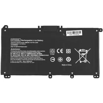 фото, Батарея для ноутбука HP HT03XL (Pavilion 14-CE, 15-DA, 15-CW, 17-CA series) 11.55V 41.9Wh Black