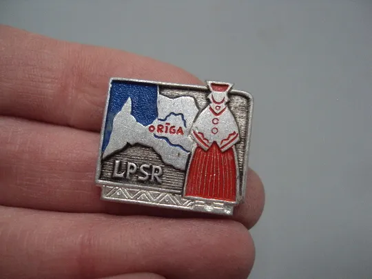 Купити Знак Riga Прибалтика Латвия Рига на карте архитектура женщина №16981