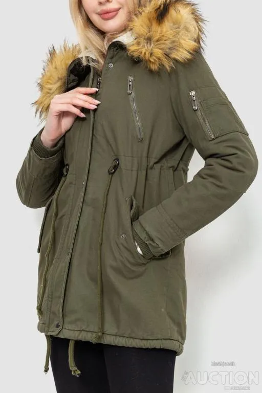 Парка женская зимняя, цвет хаки, 244R6911 З аукціону