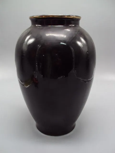 Ваза фарфор Барановка цветы розы высота 27 см, диаметр 11,4 см №14042 Де купити