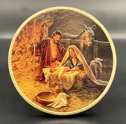 фото, Сувенірна монета "Різдво Христове".