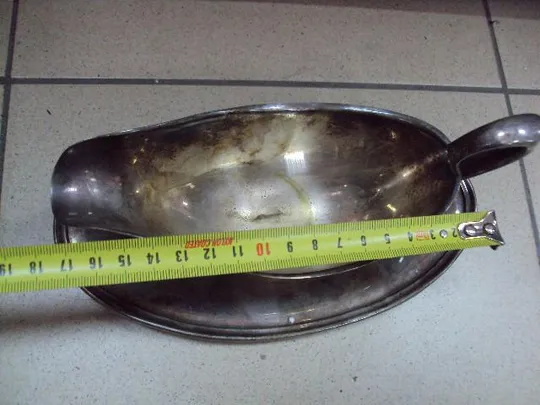 Соусник посеребрение клеймо якорь GORHAM высота 8 см (№1322) Продаж