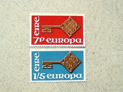 фото, Серія поштових марок Ірландія " Європа СЕРТ "  1968 рік **