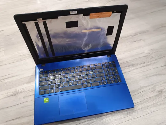 Корпус для ноутбука Asus X550CC X550 весь в зборі з петлями (колір синій) Ціна