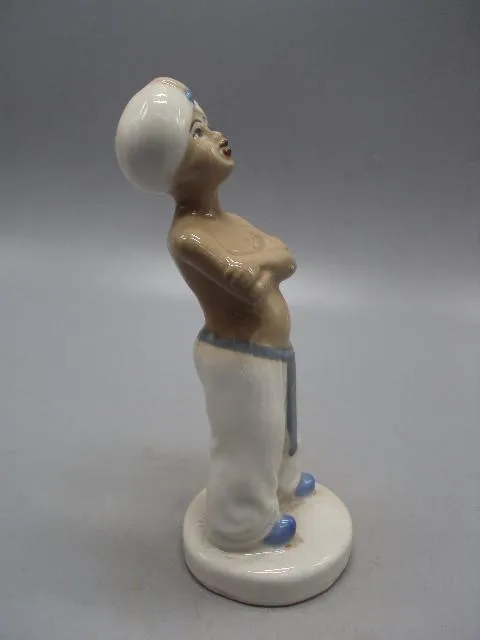Фигура фарфор статуэтка факир мусульманский мальчик индус высота 17,2 см №14225 Недорого