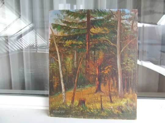 Закарпатская шк.Торбич А. ( 1933-2010 г) х.м. разм. 80 х 60 см. 1980 год школа Эрдели и  Много  другого. Інструкція