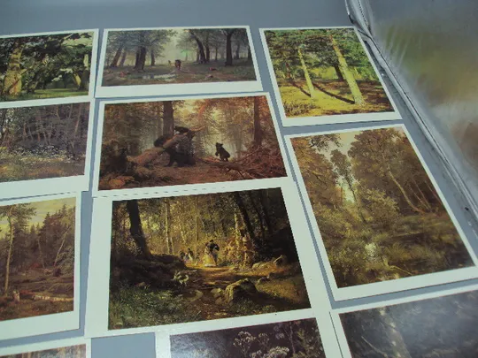 Набор открыток И.И. Шишкин государственная третьяковская галерея 1984 год в наборе 16 шт №18649 в Україні