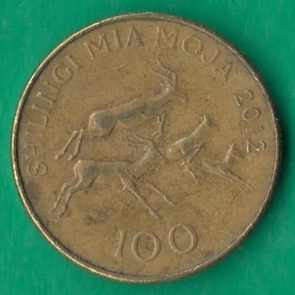 фото, 100 шилінгів 2012 року Танзанія [КВ]