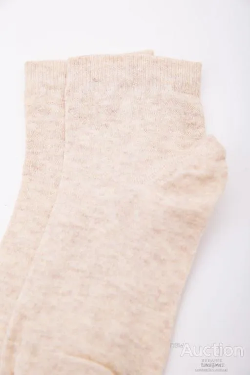 Детские однотонные носки, бежевого цвета, 167R603 З аукціону