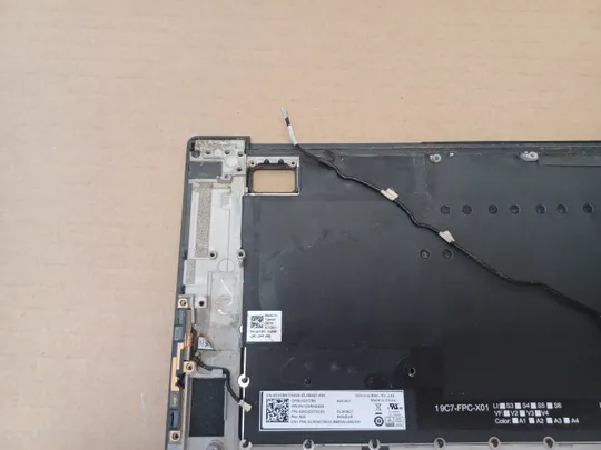 номер1051-6 корпус кришка 0TJP2V AQ3RH000112 з клавіатурою 0DYC5H PK33RH2A20  для Dell XPS 15 9500 9510 PRECISION 5550 5560 Палмрест корпус топкейс Верхня панель палмрест cover-C оригінал Недорого
