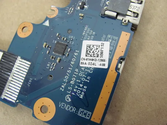 432-16 плата USB CARD READER   ZAL50/51/60/61 LS-B071P NBX0001N900 для  DELL Latitude 3550 E3550 оригінал Недорого