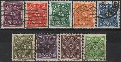 фото, 1922 - Німеччина - Поштовий рожок - Одно-кольоровий Mi.224-32  _25,0 €