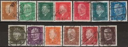 фото, 1928 - Німеччина - Стандарт - Президенти Mi.410-22  _35,0 €