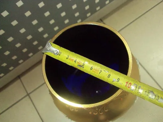 Ваза цветочки чешское стекло богемия №487п Де купити